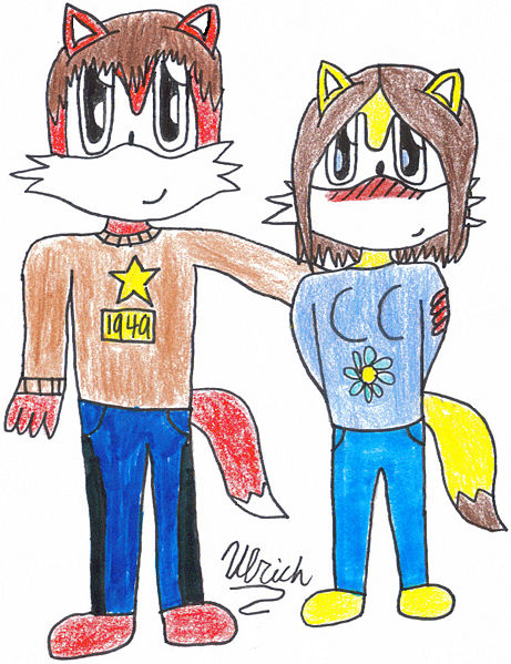 File:The real Ulrich and Lynn by ulrichthehedgehog.jpg