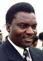 President Juvénal Habyarimana of Rwanda •Seized power in a military coup: 1973, stood for unopposed re-election in 1978 (and got 98.99% of the vote), 1983 (got 99.97%), and 1988 (got 99.98%). •Notable for: being a totalitarian dictator who rounded up crowds who were then forced by soldiers to worship him by singing and dancing during his rallies. Not nearly extreme enough, so he was assassinated in 1994 and replaced with a puppet president who was more enthusiastic about genocide (see next slide)